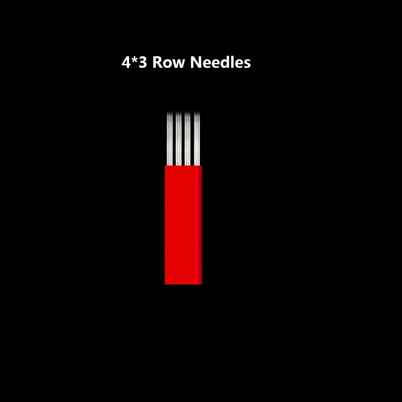 100 шт. Laminas Agulhas микроблейдинг tebori 19 u-образные ИГЛЫ Перманентный макияж татуировки иглы гибкие лезвия для игла для татуажа бровей - Габаритные размеры: 7RS