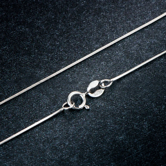 Italian Technology18K Gold Womens Snake Necklaces Slim Thin Snake Chains FOR Pendants Collarbone Chain Snake Bones Locket Link