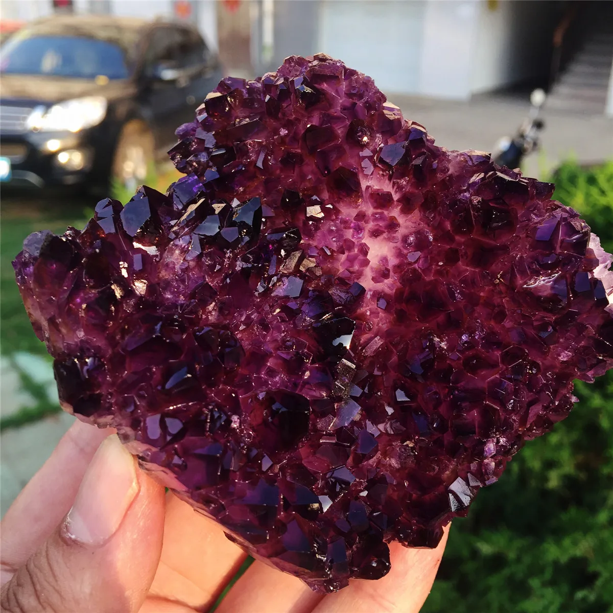 1pcs AAAA Natural Madagascar natural purple crystal flower- like crystal cluster quartz crystal raw stone gem