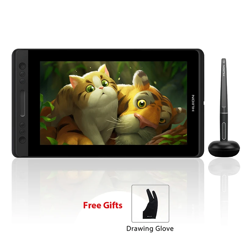  HUION Kamvas Pro 13 GT-133 soporte de inclinación lápiz sin batería dibujo gráfico Tablet Monitor d