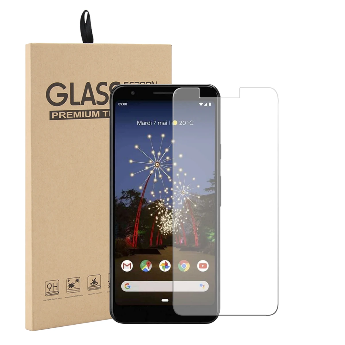 Закаленное стекло 9H для Google Pixel 3A защита экрана размера XL противоударное против
