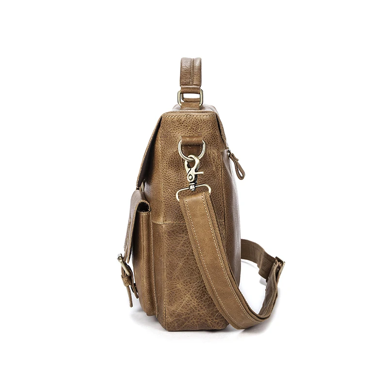 WESTAL Business Men Briefcases Genuine Leather Messenger Bag Men Leather Laptop Bag office bags for