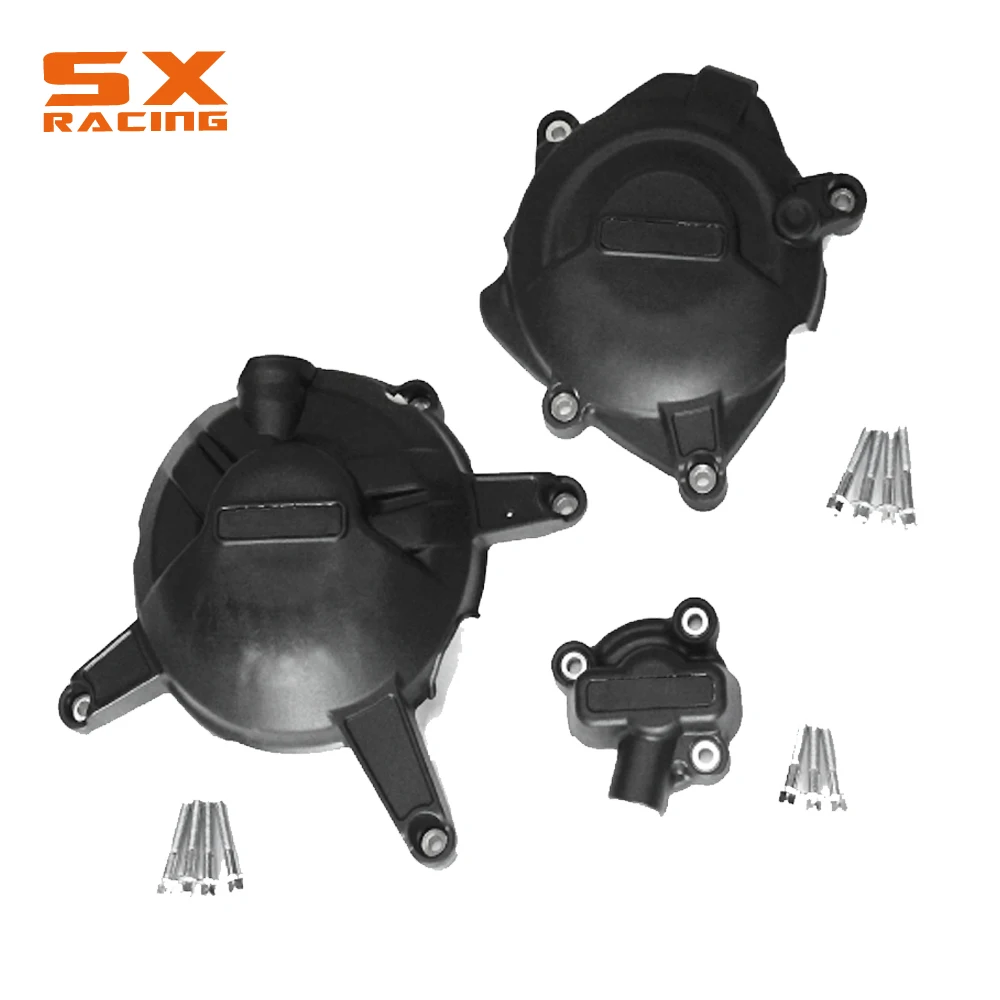 

Black Motorcycle Engine Stator Guard Cover Protection Kit For YAMAHA YZF-R3 YZFR3 YZF R3 2015-2016