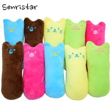 Soft Plush Stuffed Cat Peppermint Pet Toys for Cats Chew Teeth Grinding Catnip Kitten Medium Cat Toys Claws Thumb Bite Cat mint