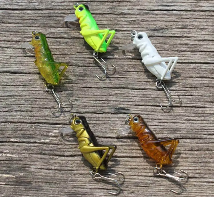 5 pcs 5.5 cm/3g الكريكيت علة الجندب Crickhopper الطعوم السحر بيونيك الصيد التوصيل الضحلة عمق Panfish باس معالجة هوك 5 pcs 5.5 cm/3g الكريكيت علة الجندب Crickhopper الطعوم السحر بيونيك الصيد التوصيل الضحلة عمق Panfish باس معالجة هوك