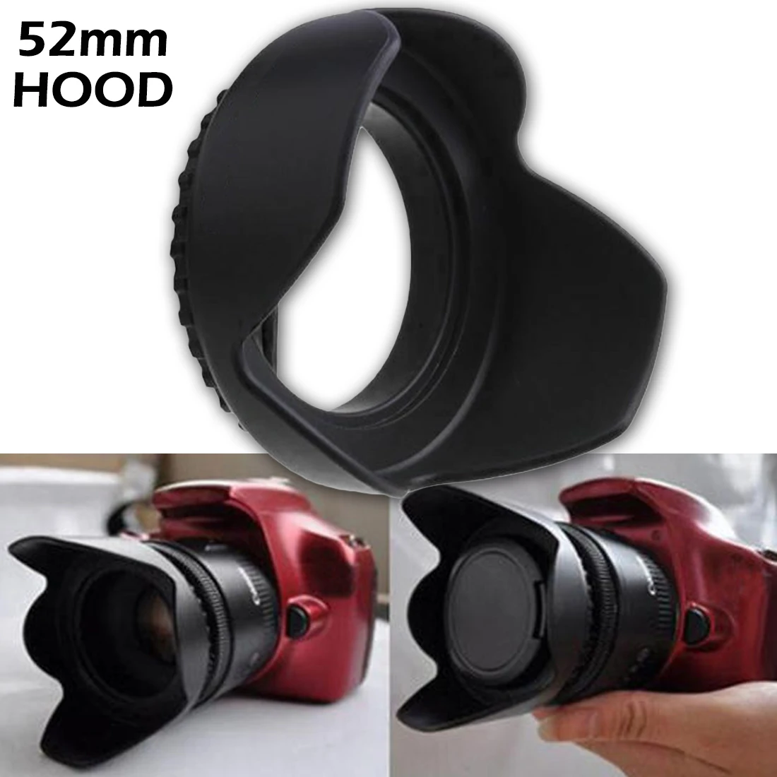 

Universal Petal Lens Hood 52mm Screw-in Tulip Flower Filter Thread Camera Lens Hood Shade Light Shield Sunshade For Nikon Sony