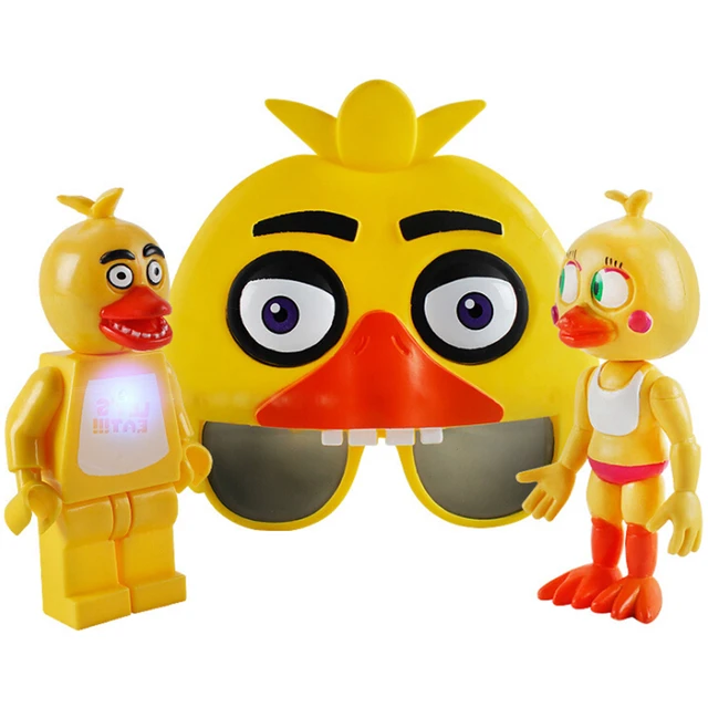 3pcs five nights at freddy s mask led light action figures toy