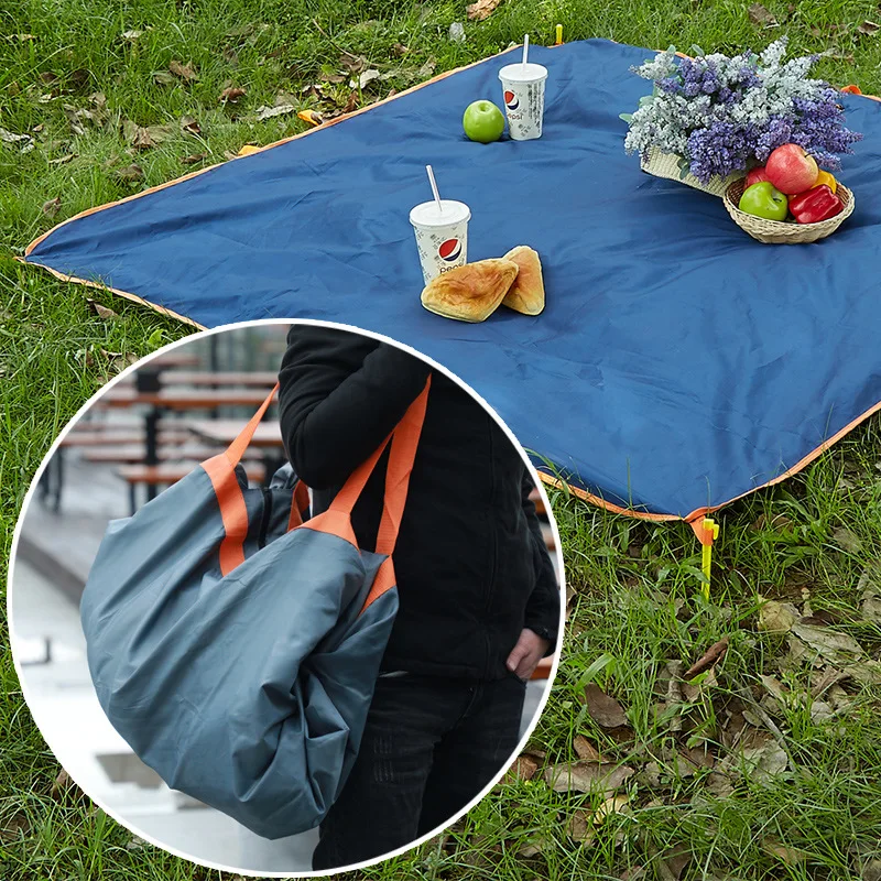 145*146cm outdoor camping mat 2 3 Person muitl function storage handbag