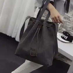 Новый корейский стиль Холст сумка плеча Tote кошелек для модные женские туфли