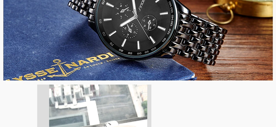 SINOBI Мужские часы Топ бренд класса люкс металлический ремешок наручные часы для мужчин s подарок кварцевые часы Скидка Relogio Masculino скидка продукт