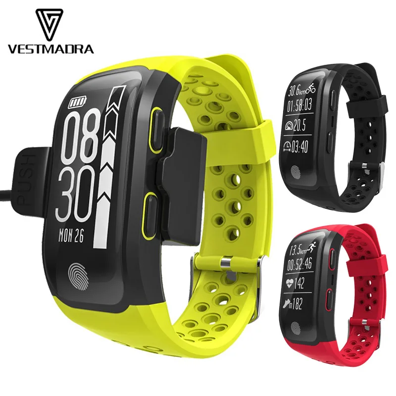 

VESTMADRA S908 GPS Smart Bracelet IP68 Waterproof Smart Band Heart Rate Monitor Call/Message Reminder Sports Tracker Bracelet