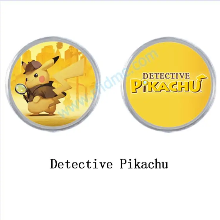 Amiibo Монета тег Лут Гоблин детектива Пикачу Супер Марио злаки Мега человек коробка мальчик - Цвет: Detective Pikachu