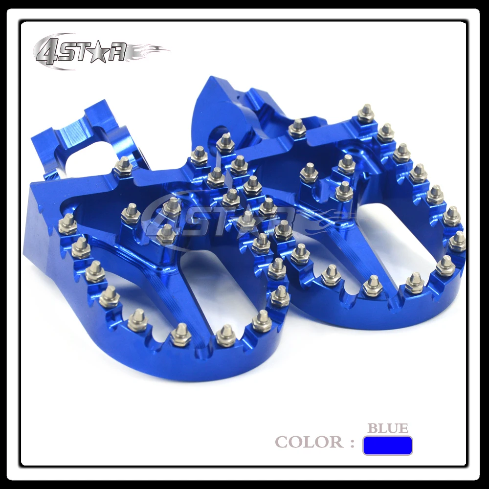

New CNC Blue Motorcycle Foot Pegs Pedals Rests For KTM SX SXF EXC EXCF XC XCF XCW 125 150 200 250 300 350 400 450 500 2017 17
