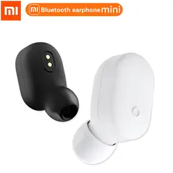 Оригинальные беспроводные bluetooth-наушники Xiaomi Mini с одним ухом Bluetooth 4,1 Xiaomi мини беспроводные наушники Встроенный микрофон Handfree