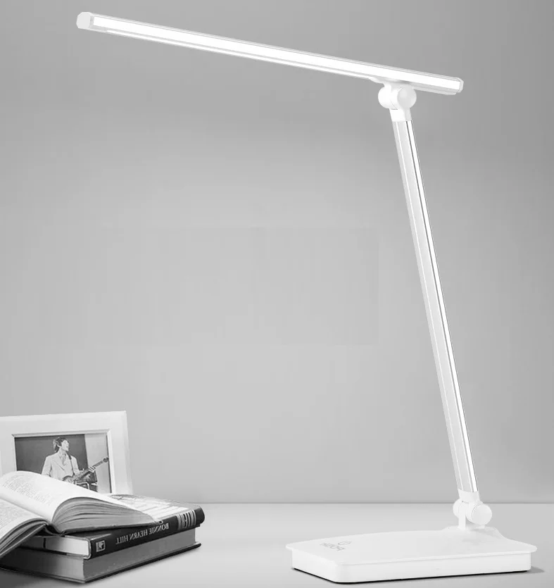 

Duration Power White Foldable Desk Lamps LED Rechargeable Table Lamps Office Reading Touch Dimmer Lamps LED Light Table Lamps
