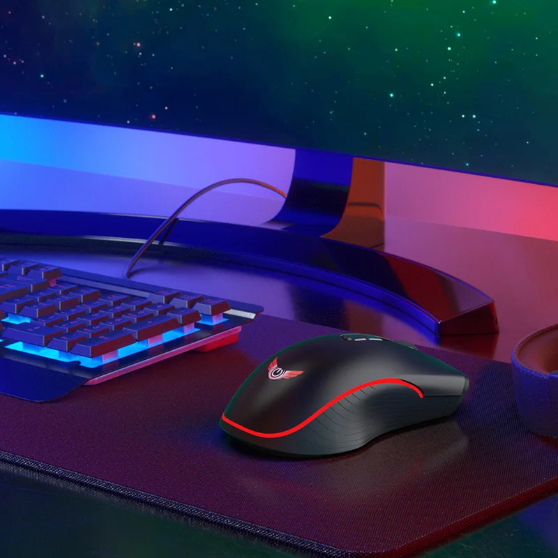 Высококачественная игровая геймерская мышь 2,4 ГГц, беспроводная оптическая мышь для ПК, ноутбука, компьютера, беспроводная мышь, заряжаемые мыши