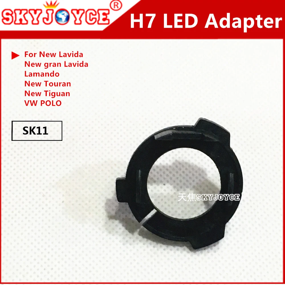 2PCS white H1 H7 led headlight bulbs led lamp holder adapter socket connector S2 C6 led motorcycle car H7 headlight accessories