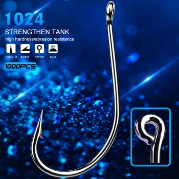 

1000pcs/lot Fish hook PRO BEROS Brand Maruseigo Series Fishing Hook 5#-6/0# Freshwater Fishing Bait Hook Bass