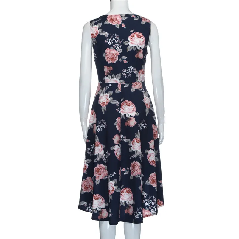 2018 Fashion summer dress women beach dress Off Shoulder Floral Short Mini Dress Ladies Party Dresses vestido de festa J27#N (6)