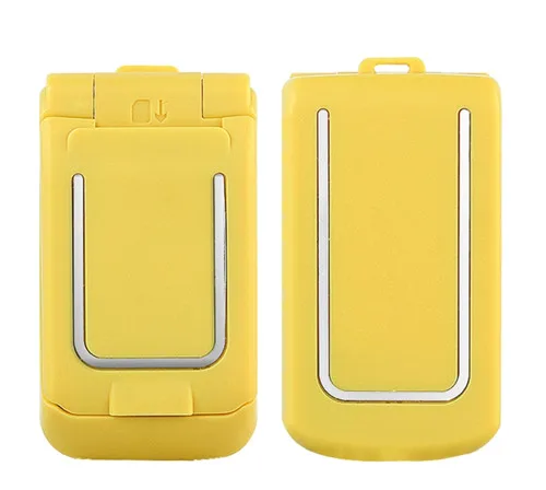Yellow Mini Flip Mobile Phone LONG-CZ J9 0.66" Smallest Cell Phone Wireless Bluetooth Dialer FM Magic Voice Handsfree Earphone For Kids - Цвет: Yellow