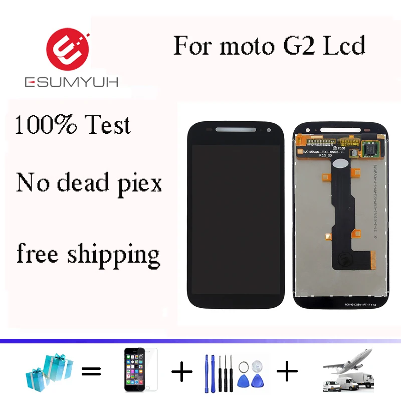 

For Motorola Moto E2 E+1 Xt1505 Xt1524 Xt1527 Xt1511 LCD Display Touch Screen Mobile Phone Digitizer Assembly Replacement Parts