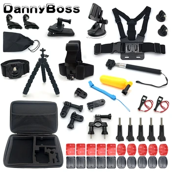 

sport camera Accessories set for go pro hero 7 6 5 4 kit mount for SJCAM /SJ4000 /for yi 4k