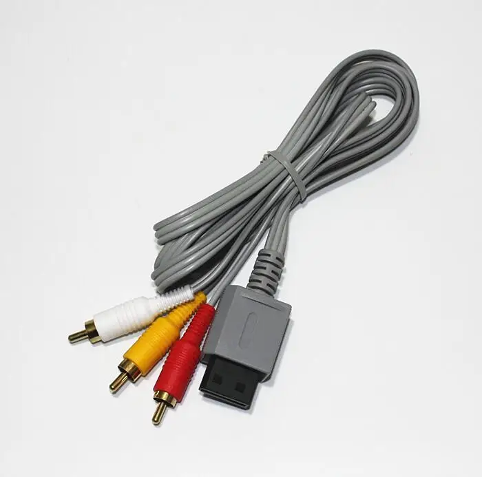 1.8m 6ft 3RCA Audio Video AV Cable For Nintendo Wii Consolein Cables from Consumer Electronics