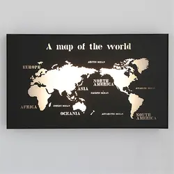 Креативный светодиодный Настенная карта мира