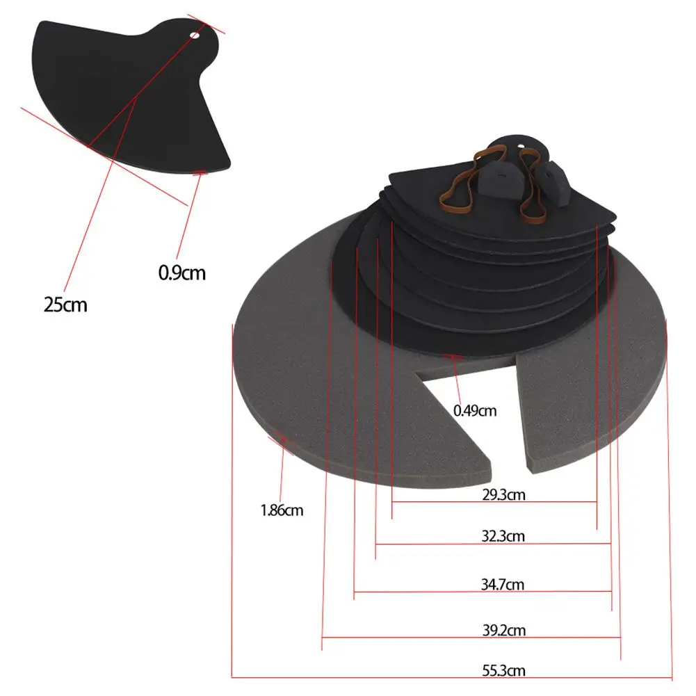 8 шт. барабанный набор глушитель практика колодки Mute с тарелки Mutes высокое качество ударные инструменты Запчасти и аксессуары