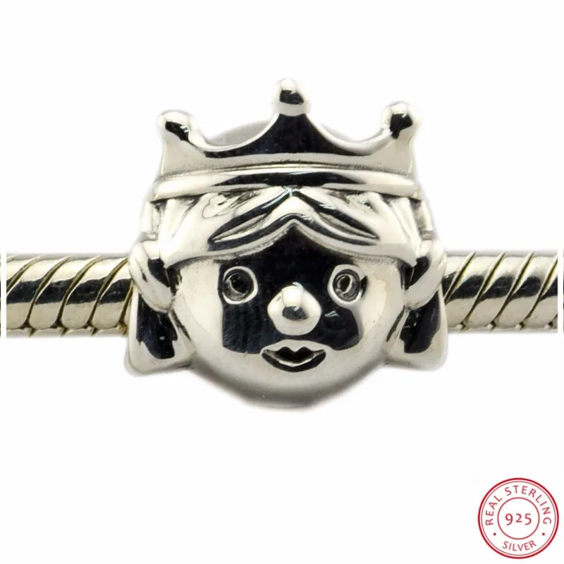 Драгоценные Бусины принцессы из стерлингового серебра 925 пробы DIY Fit PANDORA для