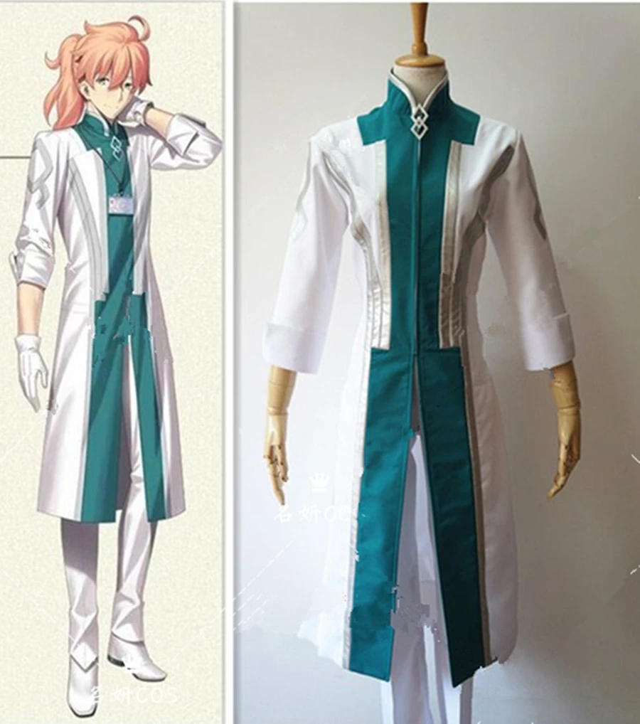 

Anime Fate/Grand Order Dr Costume Romani Akiman Cosplay Costume with Gloves