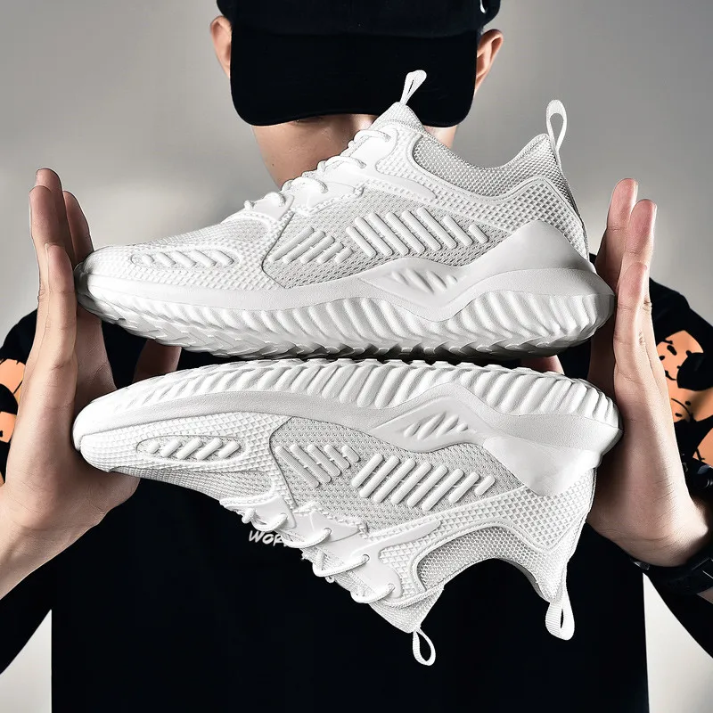 

VSIOVRY Size 35-48 Mesh Breathable Casual Shoes Men Sneakers Soft Sole Comfortable Men Walking Sneakers Fashion Lovers Shoes