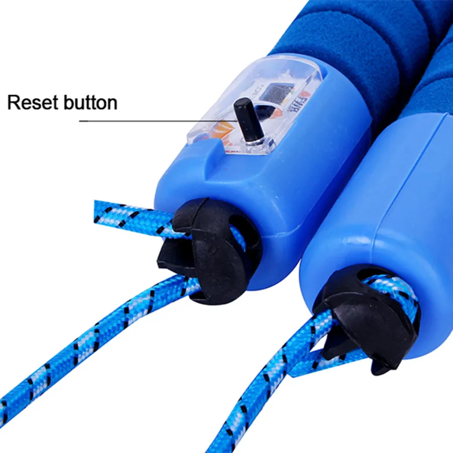 Jump Ropes With Counter Sports Fitness Crossfit Adjustable Fast Speed Counting Jump Skip Rope Skipping Wire Calories Blue Color Jump Ropes With Counter Sports Fitness Crossfit Adjustable Fast Speed Counting Jump Skip Rope Skipping Wire Calories Blue Color