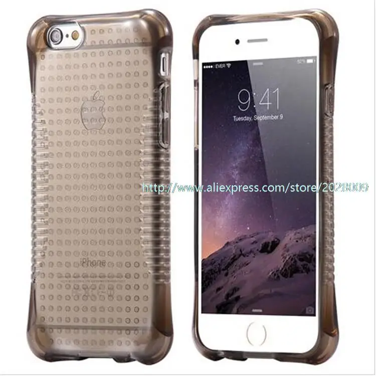 1000pcs wholesale Mixed Gasbag Clear Soft TPU Rubber Gel Case For Iphone 6s plus 6 plus 6s 6 5s 5 Full Protective Cover