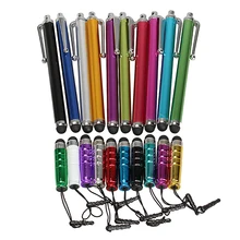 20 шт емкостный сенсорный экран Стилус для iPhone iPod touch iPad samsung планшетный ПК случайный цвет