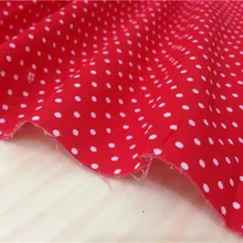 160 см* 50 см красная ткань белый горошек Хлопок Лоскутная Ткань Детские швейные куклы ткань tecidos ткань хлопок постельные принадлежности ткань