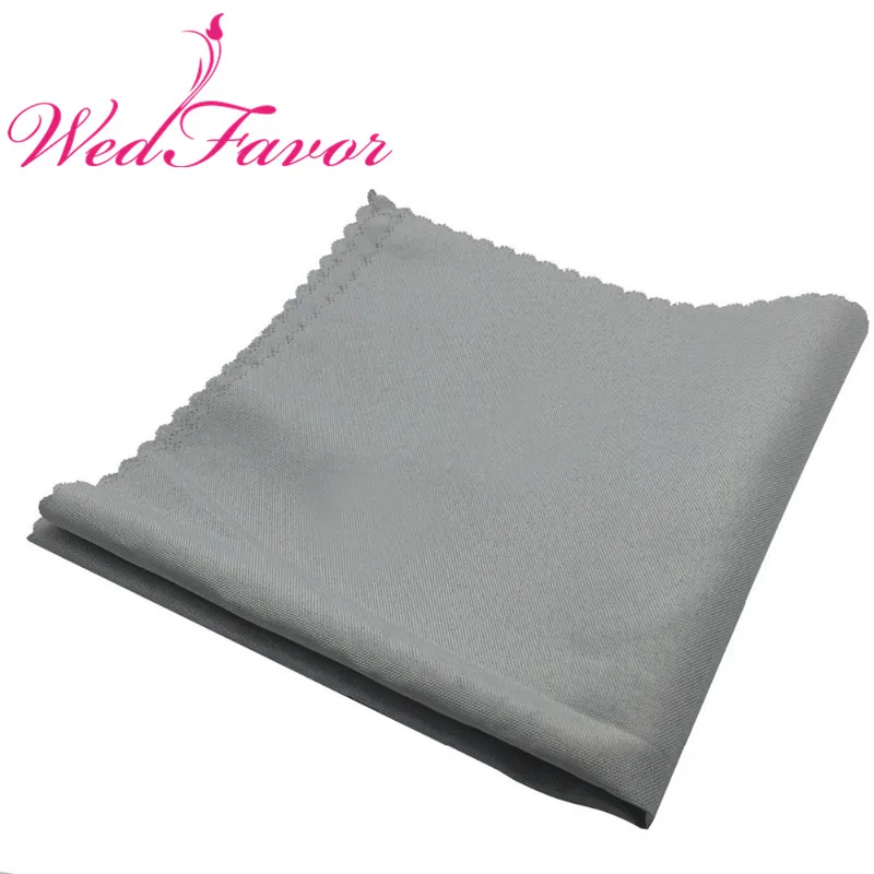 Buy WedFavor 100pcs 45 x 45cm Silver Grey Polyester