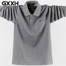 4XL 5XL Большие размеры мужские футболки поло быстросохнущие хлопок осень зима большой и высокий мужской бренд одежда красный серый зеленый черный синий