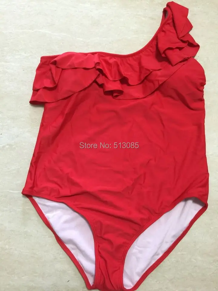 babado, roupa de banho, grande, monokini, vermelho, 2020