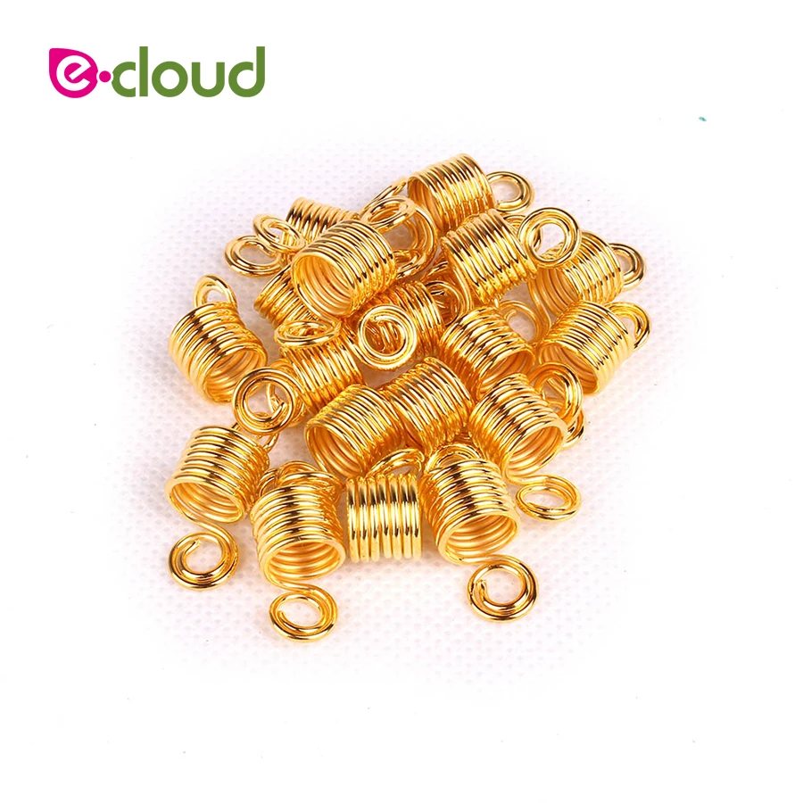 20Pcs/Lot Hair Accessory Cuff Clips for Braids Hair Extension Mixed Color Hair Beads Dreadlock Hair Rings Stretch Spiral Shape 20Pcs/Lot Hair Accessory Cuff Clips for Braids Hair Extension Mixed Color Hair Beads Dreadlock Hair Rings Stretch Spiral Shape