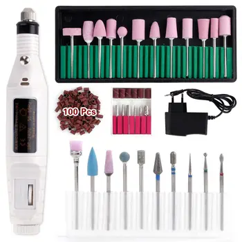 

Electric Milling Machine Manicure Apparatus Ceramic Cutter Nail Drill Bits Set Nail Polish Remover Diamond Cuticle Cutters Tools