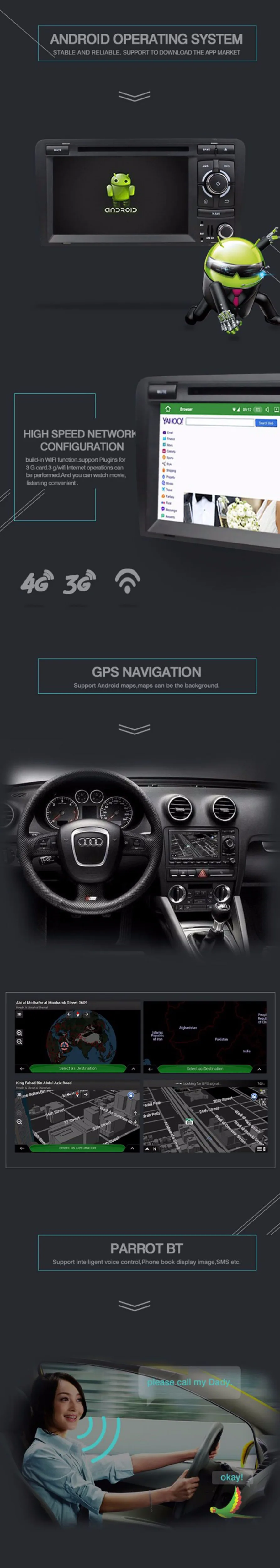 Sale 2 Din 7 inch Android Touch Screen Car Stereo for Audi A4 DVD Player GPS Navigation System 3G WIFI CD AUX USB SD TV MP3 Autoradio 16 Sale 2 Din 7 inch Android Touch Screen Car Stereo for Audi A4 DVD Player GPS Navigation System 3G WIFI CD AUX USB SD TV MP3 Autoradio 16