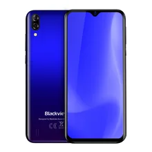 Blackview A60 3G teléfono móvil Android 8,1 Smartphone Quad Core 4080mAh teléfono móvil 1GB + 16GB 6,1 pulgadas 19,2: 9 Pantalla de doble cámara