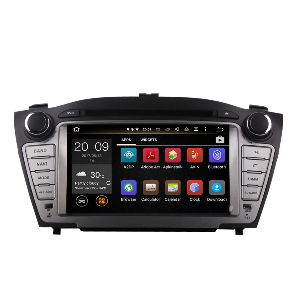 Best Android 7.1/8.0 Car Multimedia Player GPS Navigation For Hyundai Tucson IX35 2009 2010 2011 2012 2013 2014 Bluetooth WIFI 3G 2
