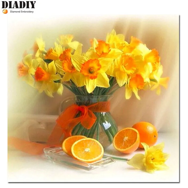 

DIY 5D full drill diamond embroidery sunflower Diamond Painting Cross Stitch Needlework Rhinestone mosaic decoration painting