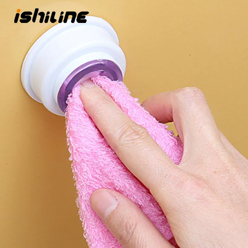 

Hot wall shelf Wash cloth clip holder clip dishclout storage rack bath room storage hand towel rack Bathroom Kitchen Supplies