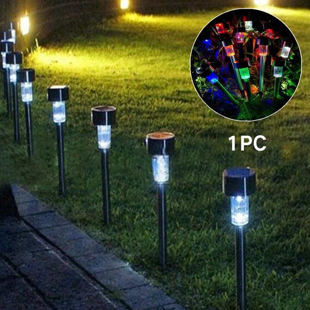 

Lawn Lamp Garden Super Bright Solar Powered Led Outdoor Waterproof Pin Light Stainless Steel