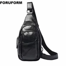 Маленькая мужская сумка-мессенджер через плечо из искусственной кожи, мужская сумка на плечо, Мужская водонепроницаемая сумка для путешествий, черная LI-2387 на молнии