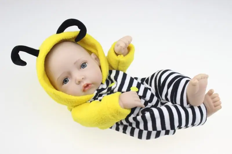 28 см новые силиконовые Reborn Baby Doll Игрушечные лошадки lifelike ручной Детские Куклы детские дома кукла с Животные одежда Play дом