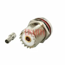 10 шт. продаж водонепроницаемый SO239 UHF Женский переходник для rg316 rg174 lmr100 коаксиальный кабель